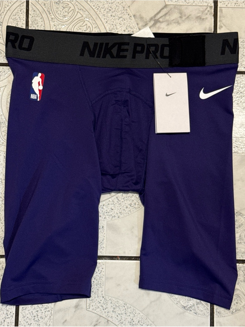 New Nike Pro NBA Issued Compression Shorts Purple Men’s Size 3XL-Tall DN1541-504